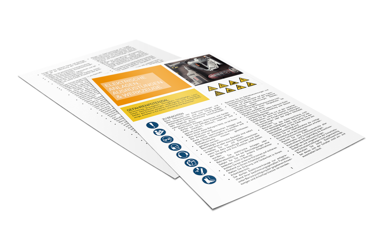 Safeguard | Unterweisungen für mehr Arbeitssicherheit – Evaluierung | Dokumentation | Vorlagen | Unterweisungen – Einzelunterweisung