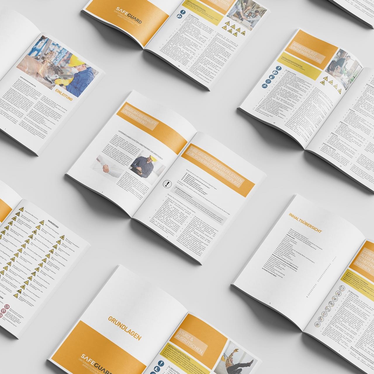 Vorschau des Inhalts der Unterweisungsbroschüre für Buerobetriebe