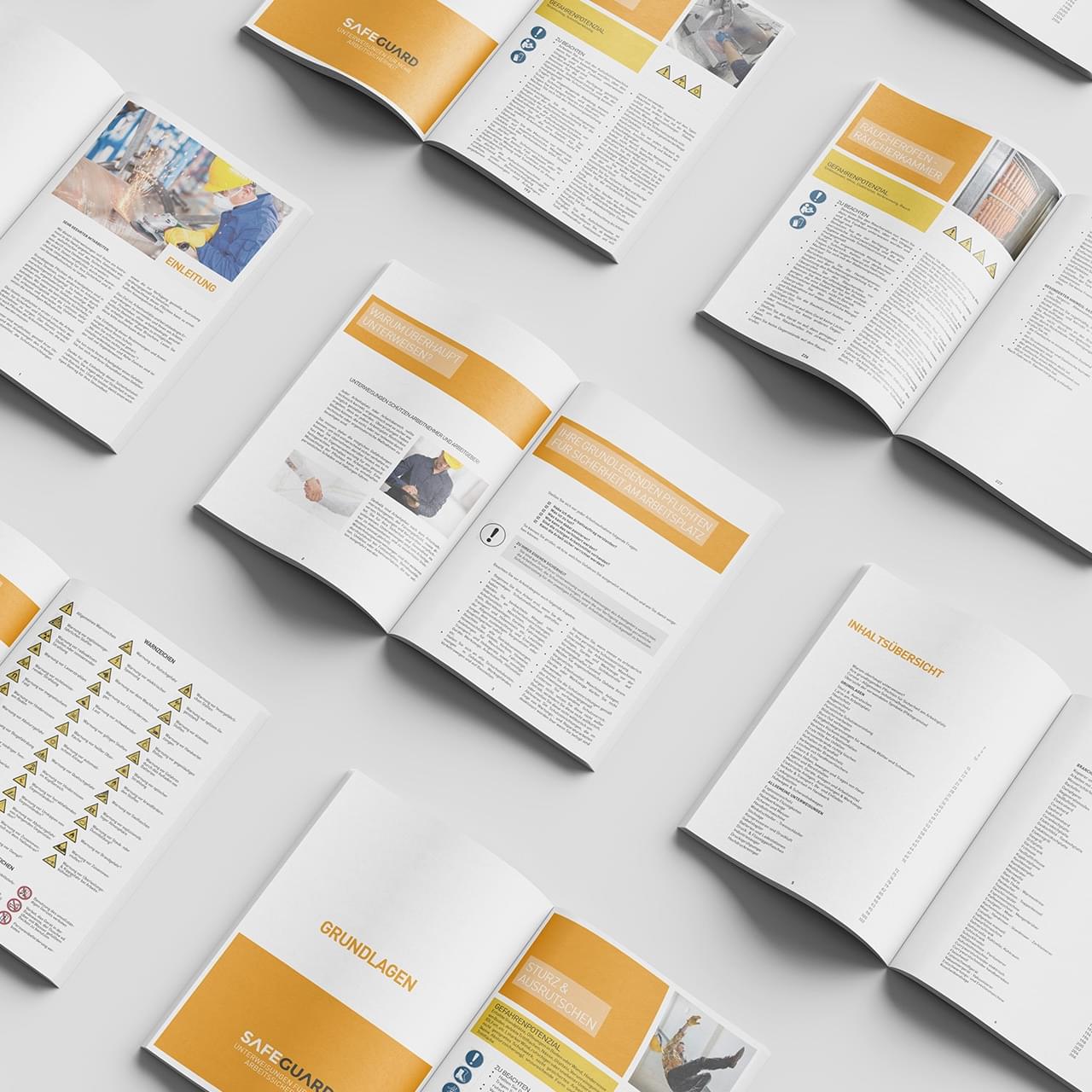 Vorschau des Inhalts der Unterweisungsbroschüre für Fleischerei-Metzgerei