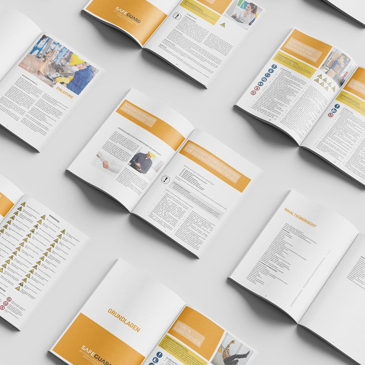 Vorschau des Inhalts der Unterweisungsbroschüre für Lagerbetrieb mit Buero