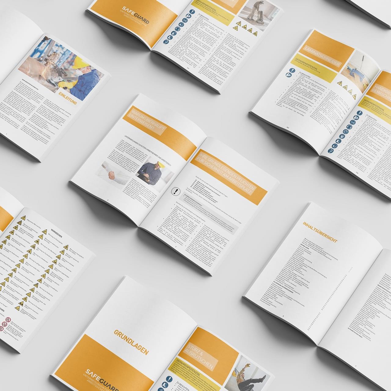 Vorschau des Inhalts der Unterweisungsbroschüre für Parkettleger-Bodenleger