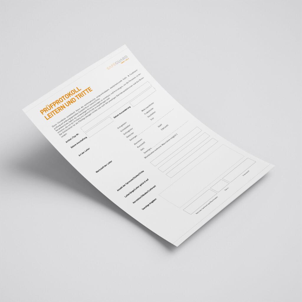 Vorschau der Vorlage Prüfprotokoll / Checkliste für Leitern und Tritte